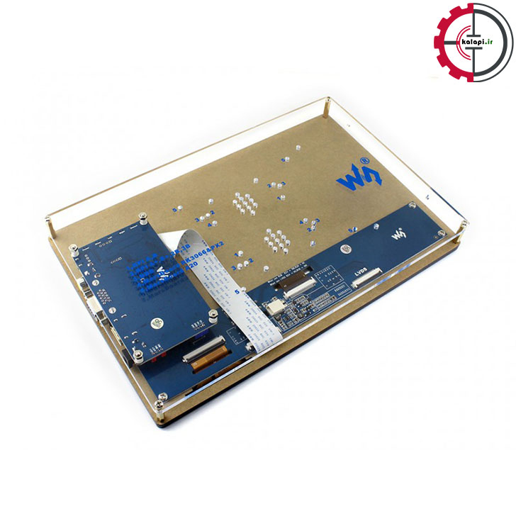  نمایشگر لمسی 10.1 اینچ HDMI برند Waveshare مدل H با قاب 