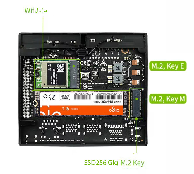  جتسون خاویر انویدیا 16 گیگ (ssd و wifi) 