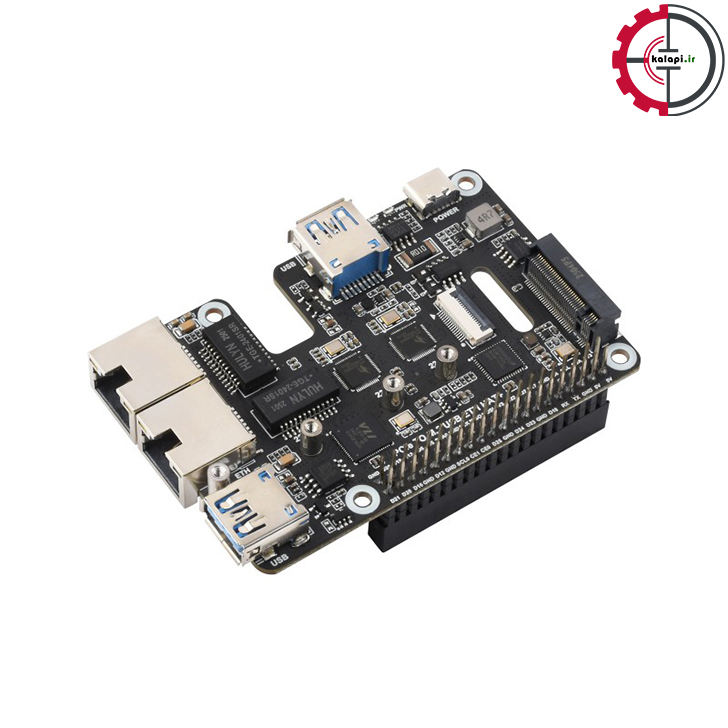  هت PCIe به USB 3.2, اترنت(2.5G) و M.2 NVMe برای رزبری پای 5 