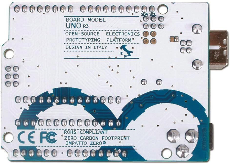  برد آردوینو UNO R3 (پشت) 