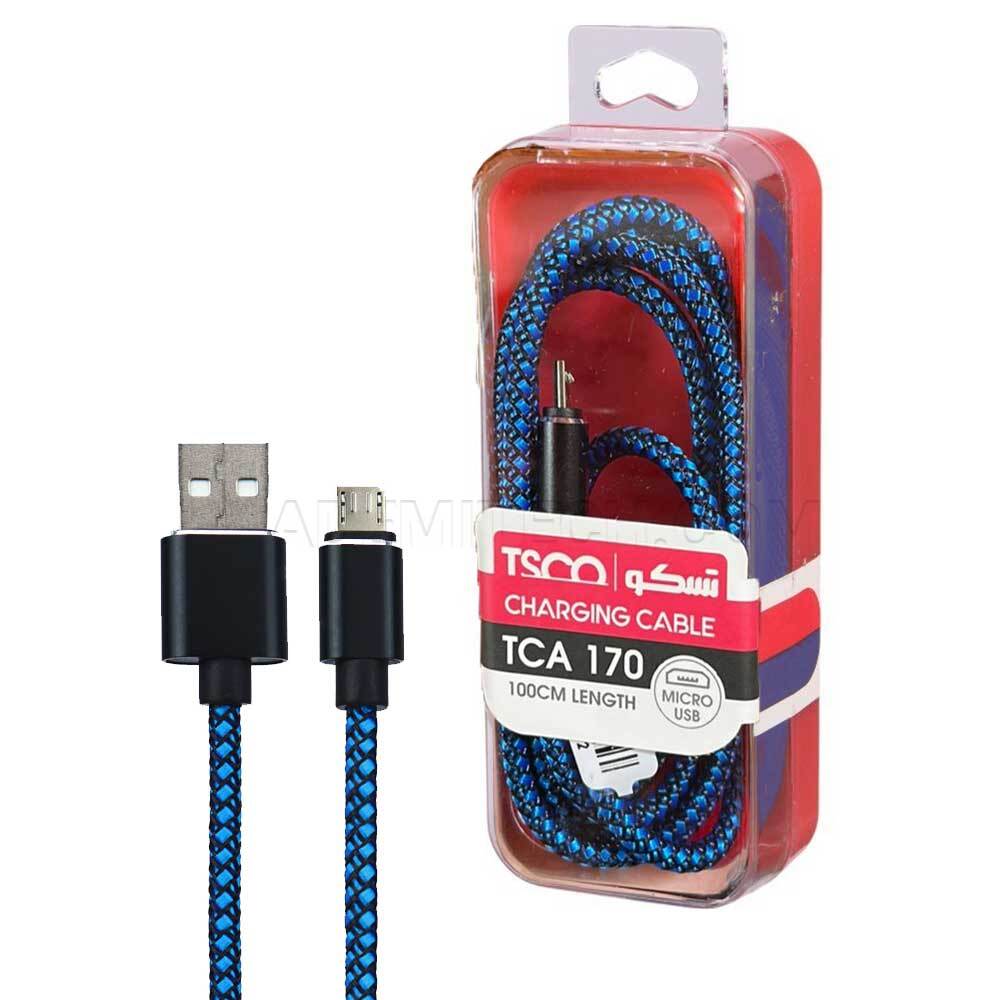 کابل انتقال دیتا USB به micro USB تسکو مدل TC A170