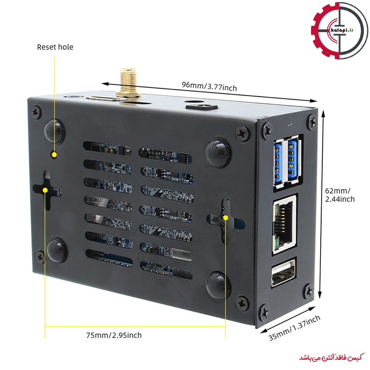 کیس آلومینیومی Geekworm N400 برای اورنج پای 4