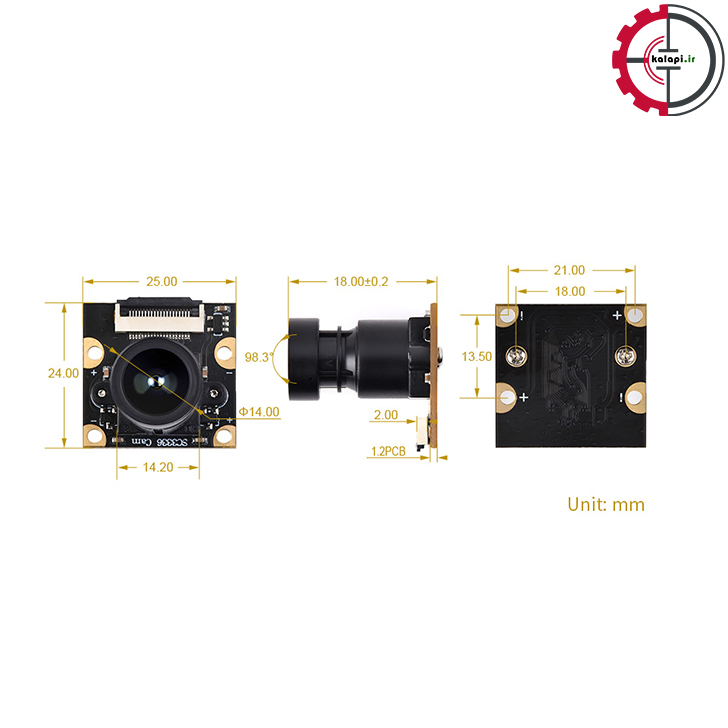 ماژول دوربین 3 مگاپیکسل SC3336 مدل A سازگار با LuckFox Pico