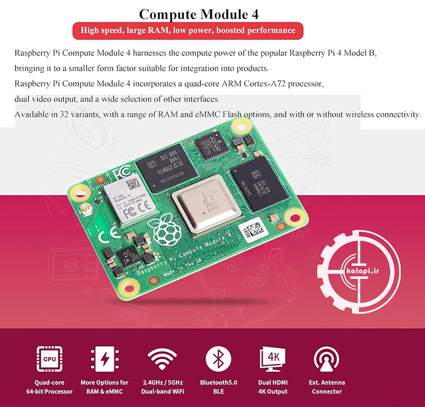  Raspberry Pi Compute Module CM4104032 