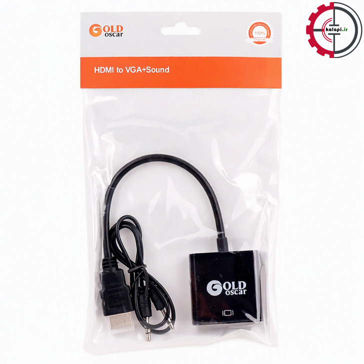  تبدیل HDMI به VGA گلد اسکار با کابل صدا 