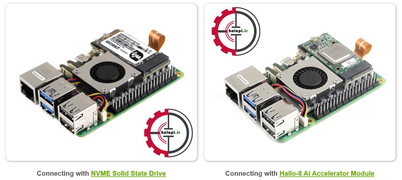  PCIe to M.2 with Active Cooler for rapberry 5 