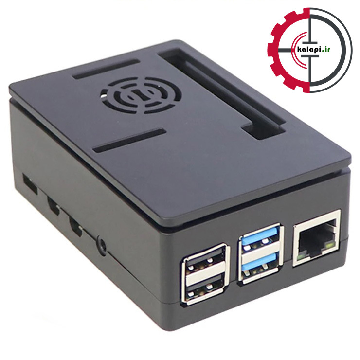  قاب رزبری پای 4 با قابلیت نصب فن و نمایشگر 3.5 اینچی 