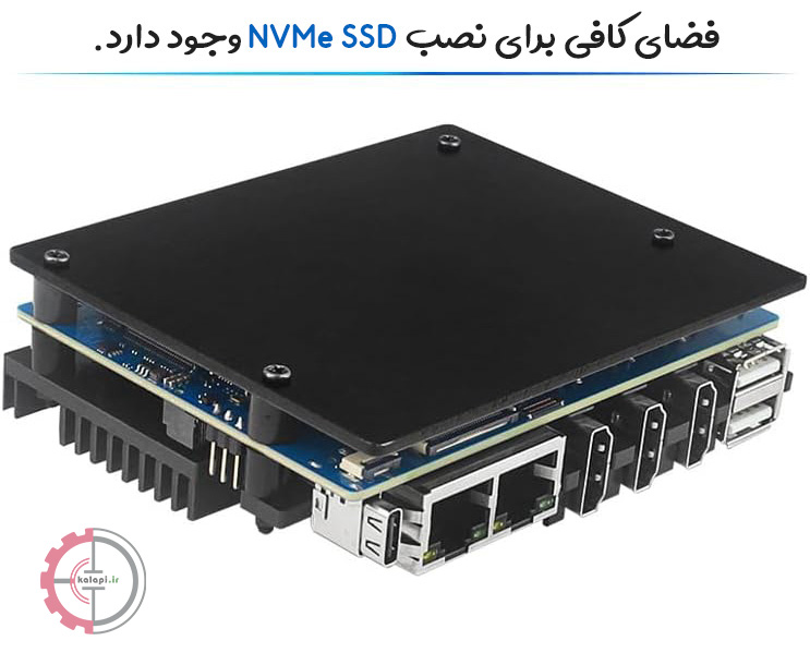 محل نصب ssd کیس فن دار اورنج پای 5 پلاس